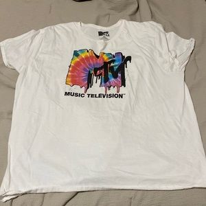 3XL Rainbow MTV white tshirt